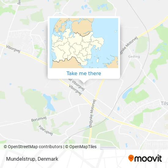 Mundelstrup map