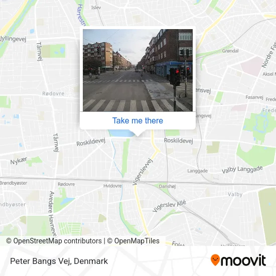 Peter Bangs Vej map