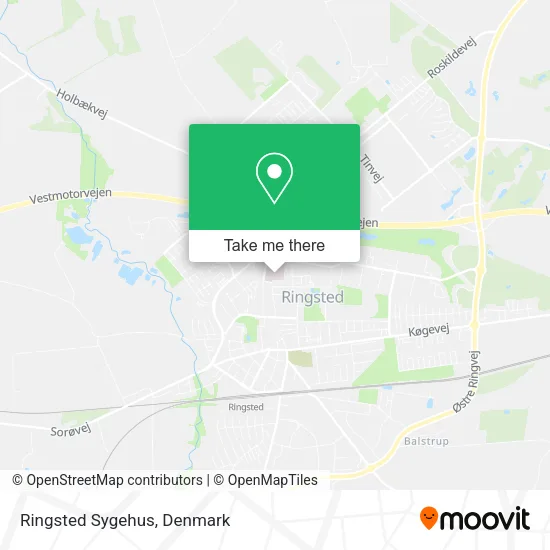 Ringsted Sygehus map
