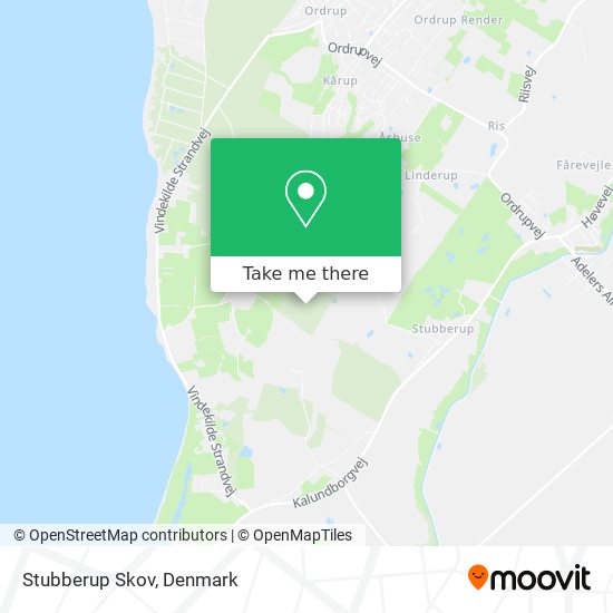 Stubberup Skov map