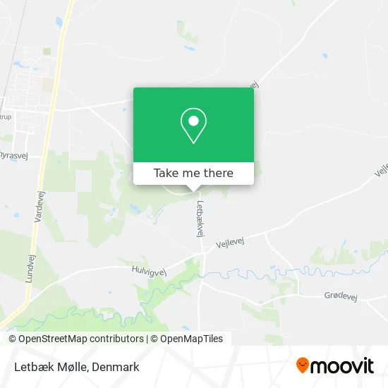 Letbæk Mølle map