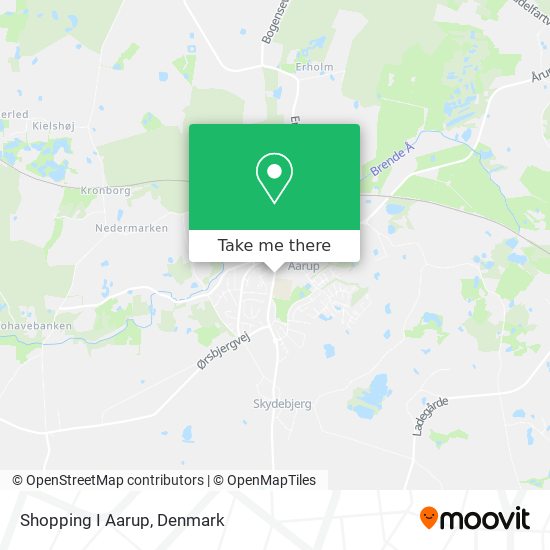 Shopping I Aarup map