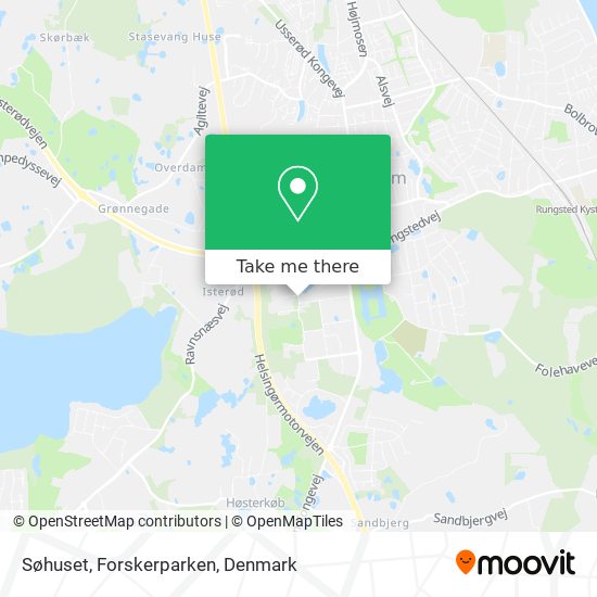 Søhuset, Forskerparken map