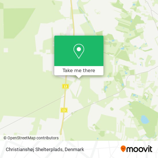 Christianshøj Shelterplads map