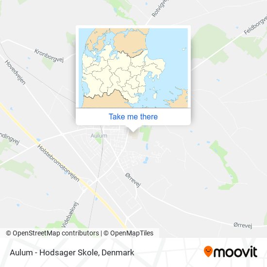 Aulum - Hodsager Skole map