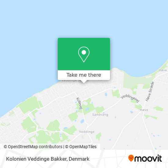 Kolonien Veddinge Bakker map