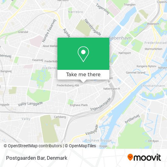 Postgaarden Bar map