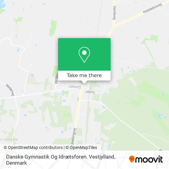 Danske Gymnastik Og Idrætsforen. Vestjylland map