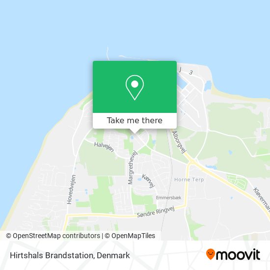 Hirtshals Brandstation map