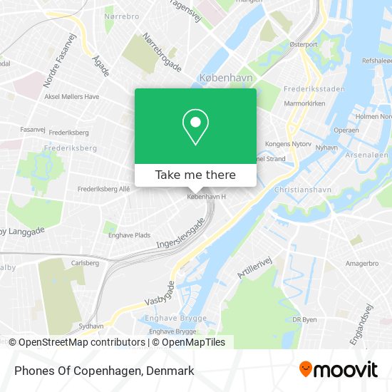 Phones Of Copenhagen map