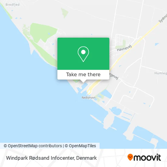 Windpark Rødsand Infocenter map