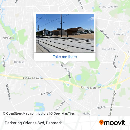 Parkering Odense Syd map