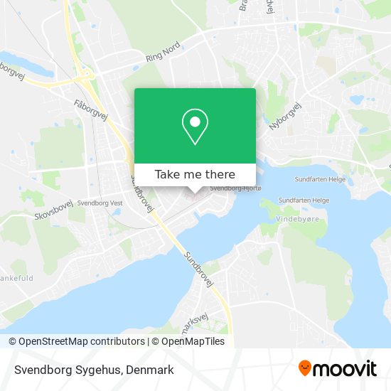 Svendborg Sygehus map