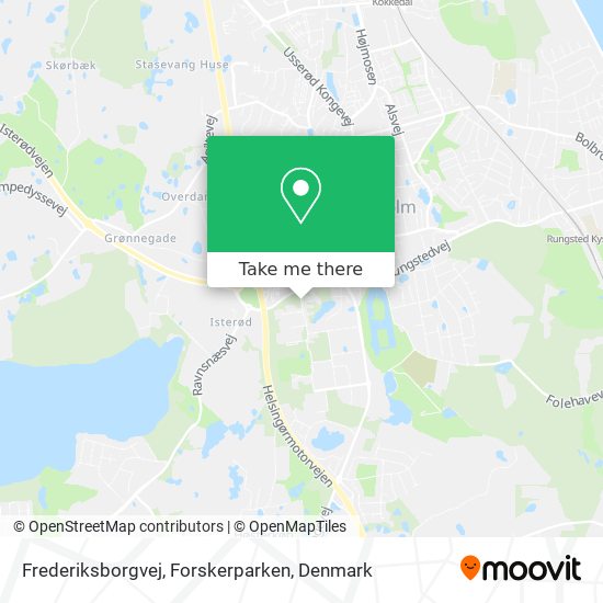 Frederiksborgvej, Forskerparken map