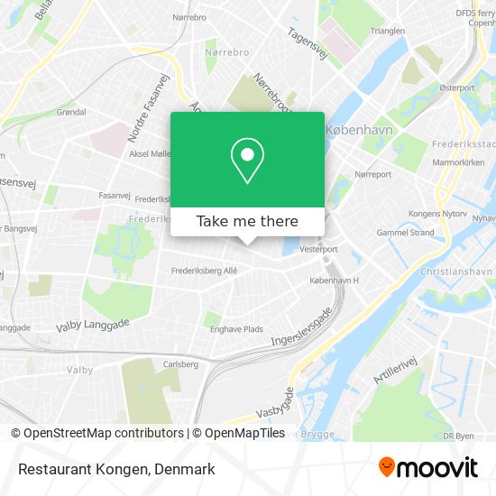 Restaurant Kongen map