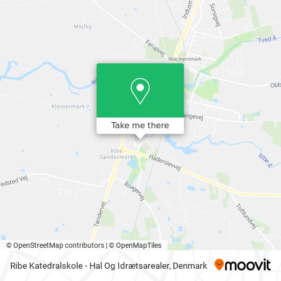 Ribe Katedralskole - Hal Og Idrætsarealer map