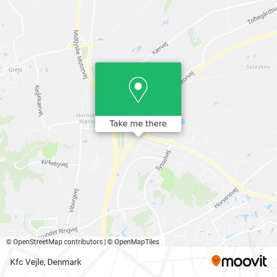 Kfc Vejle map