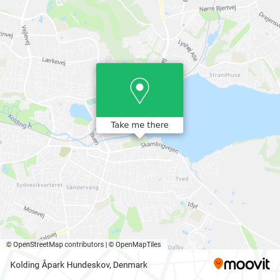 Kolding Åpark Hundeskov map