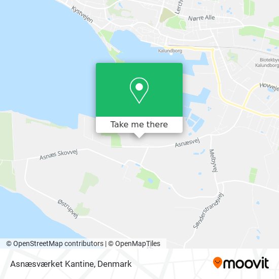 Asnæsværket Kantine map