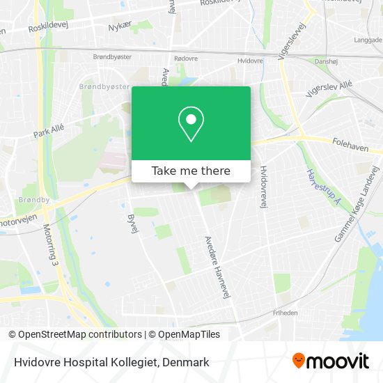 Hvidovre Hospital Kollegiet map