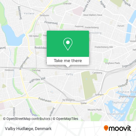 Valby Hudlæge map