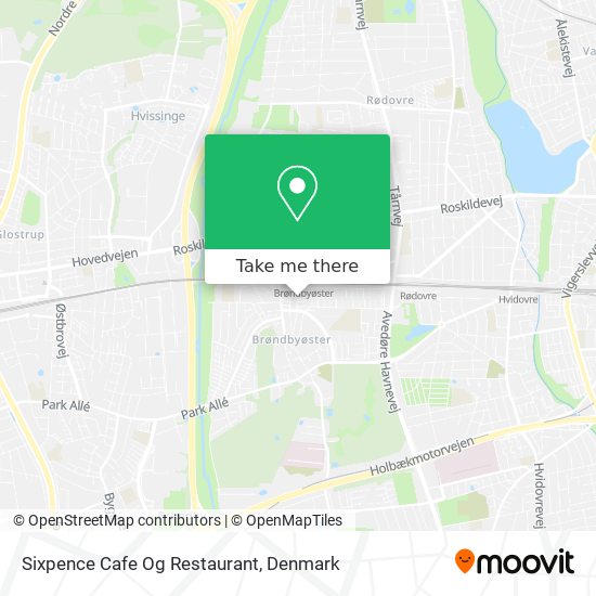 Sixpence Cafe Og Restaurant map