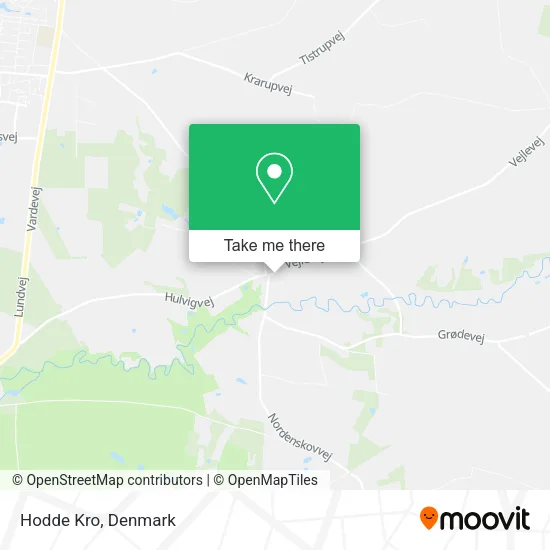 Hodde Kro map