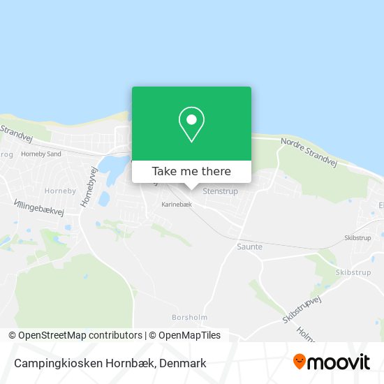 Campingkiosken Hornbæk map