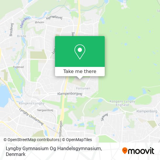 Lyngby Gymnasium Og Handelsgymnasium map
