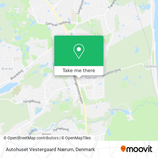 Autohuset Vestergaard Nærum map