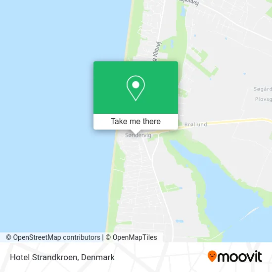 Hotel Strandkroen map