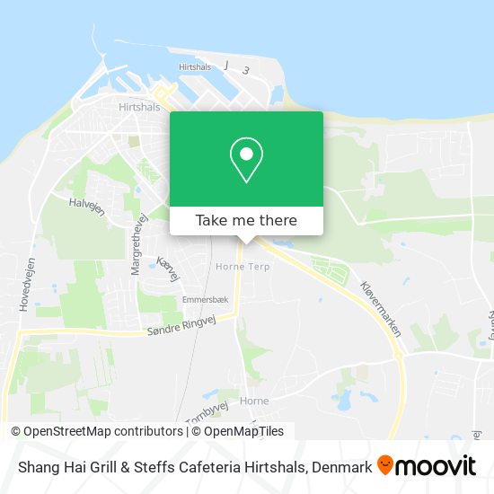 Shang Hai Grill & Steffs Cafeteria Hirtshals map