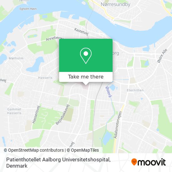 Patienthotellet Aalborg Universitetshospital map