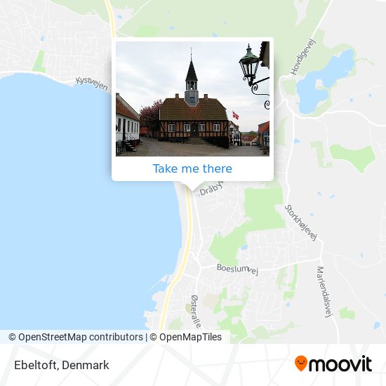 Ebeltoft map