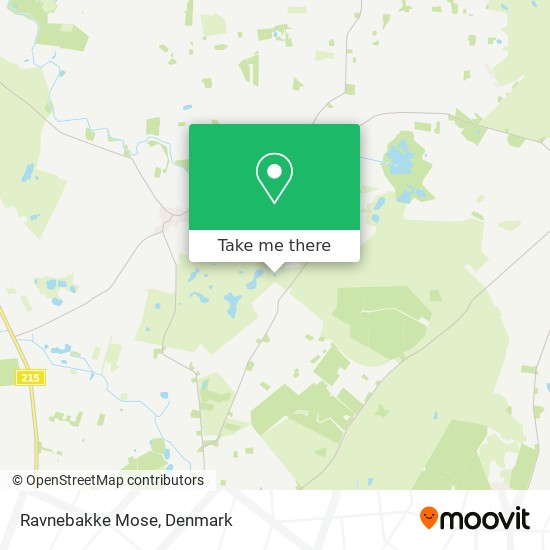 Ravnebakke Mose map