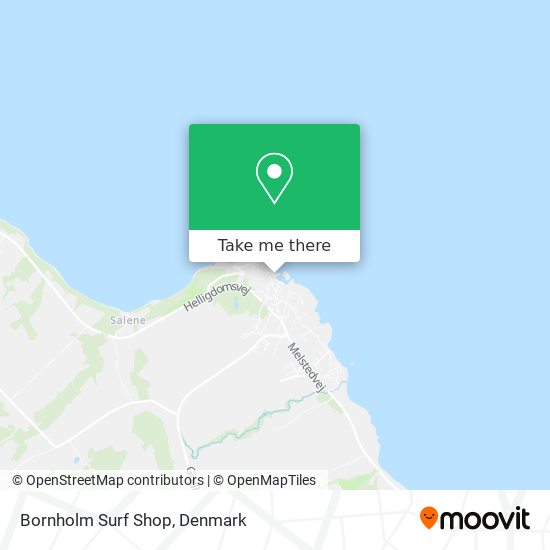 Bornholm Surf Shop map