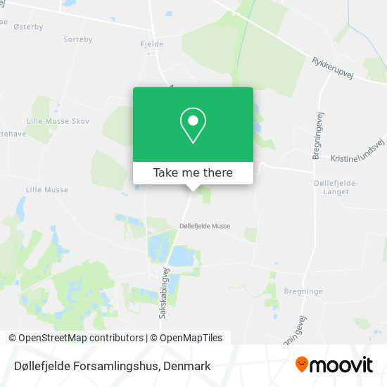 Døllefjelde Forsamlingshus map