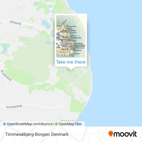 Timmesøbjerg-Borgen map