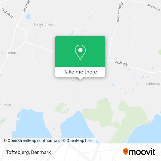 Toftebjerg map