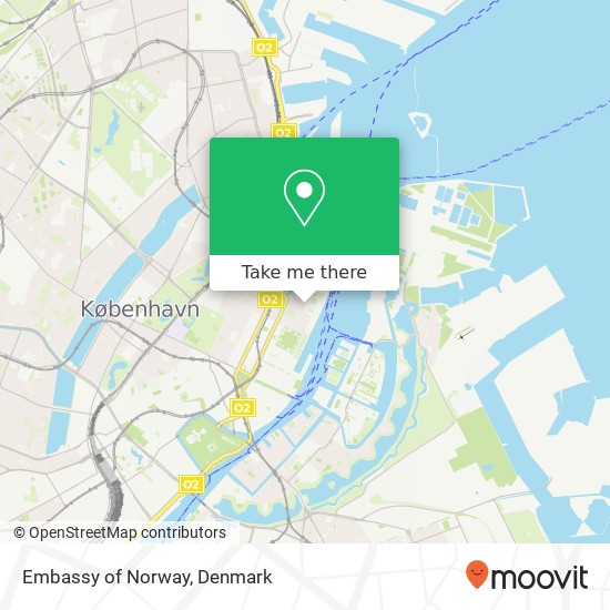 Embassy of Norway map