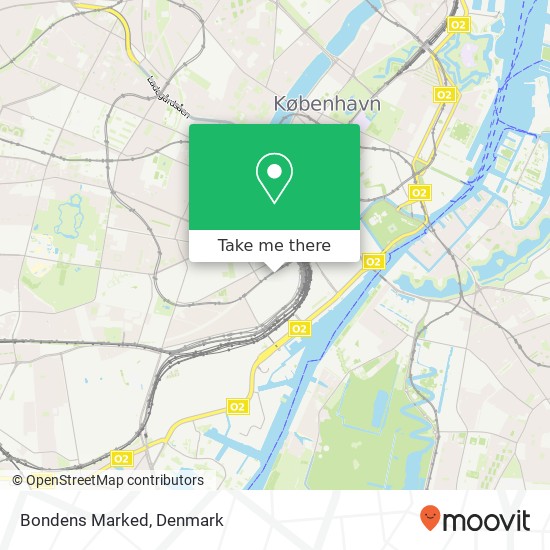 Bondens Marked map