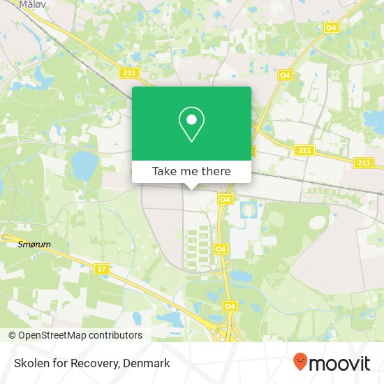 Skolen for Recovery map