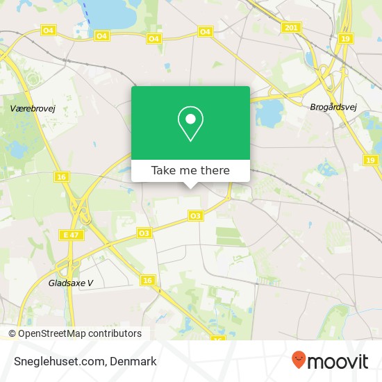 Sneglehuset.com map
