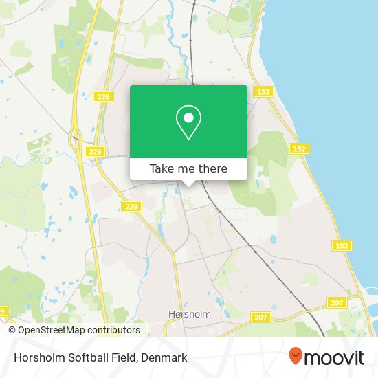 Horsholm Softball Field map