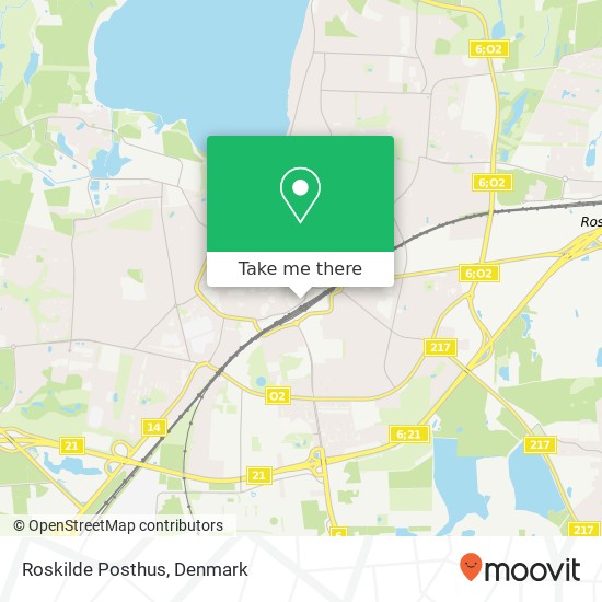 Roskilde Posthus map
