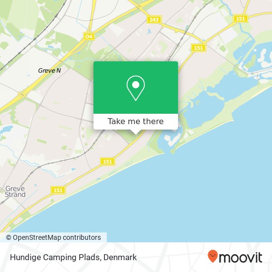 Hundige Camping Plads map
