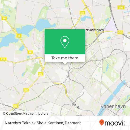 Nørrebro Teknisk Skole Kantinen map