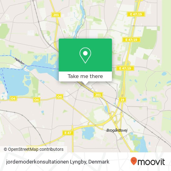 jordemoderkonsultationen Lyngby map