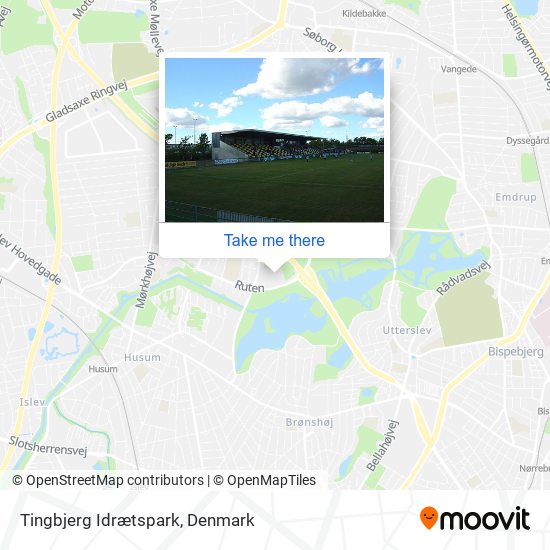Tingbjerg Idrætspark map