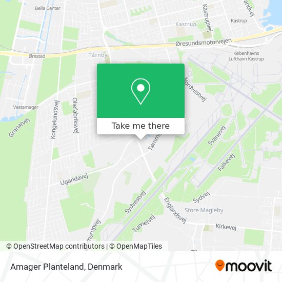 Amager Planteland map